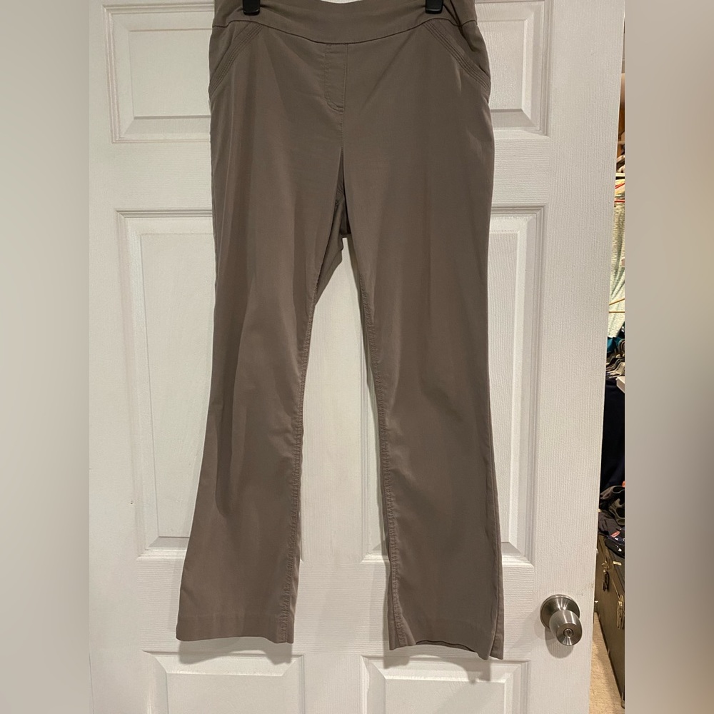 Westbound trousers 12 regular tan. Tummy control.